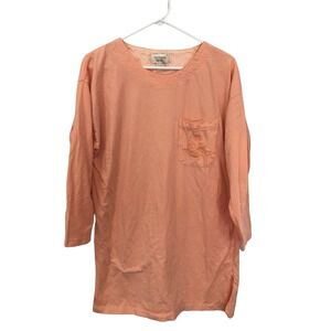 Victoria's Secret Women's Gold Label Night Shirt Sleepwear Size M/L Peach